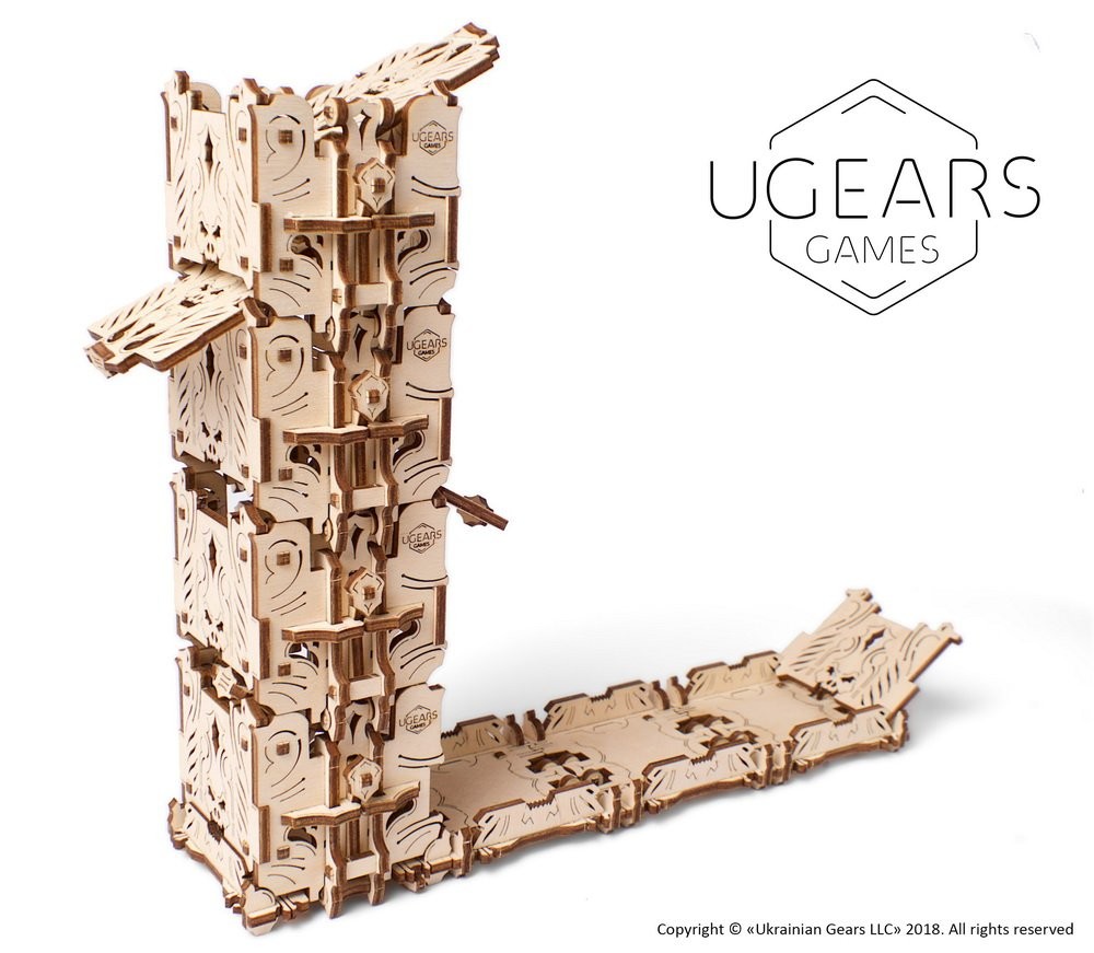 UGears Games. Torre Lancia Dadi Modulare - UGears - Giochi di ruolo e  strategia - Giocattoli