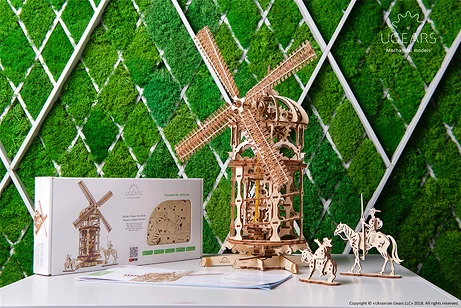 UGEARS Utg0046 Tower Windmill Wooden 3d Model Kit for sale online 