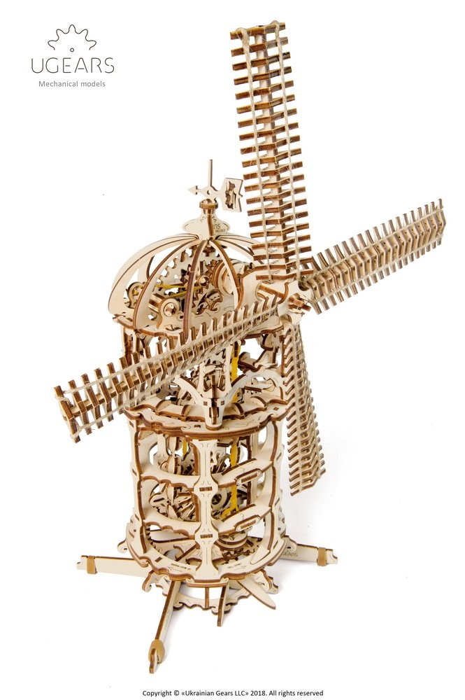 UGEARS Tower-Windmill Mechanical Wooden Model Kit 70055 