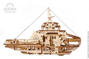 Tugboat mechanical model kit